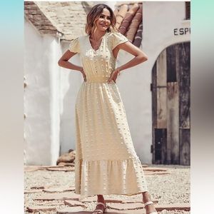 Cream Maxi Dress